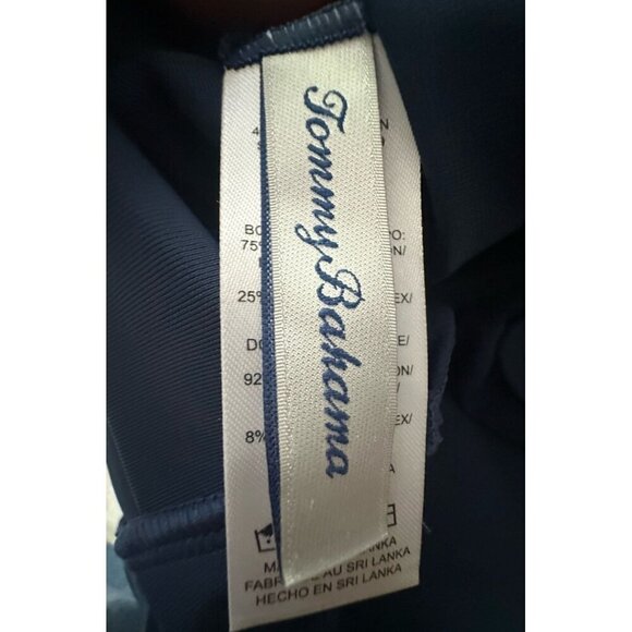 Tommy Bahama Palm Modern V-Neck One-Piece Swimsuit Size 16 -Blue -Worn Once! - Picture 4 of 6